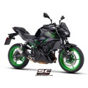 SC Project para KAWASAKI Z500 (2024 - 2026) - Escape CR-T titanio, con malla antipiedras