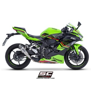 SC Project para KAWASAKI NINJA ZX-4R - RR (2024 - 2026) - Escape S1 titanio