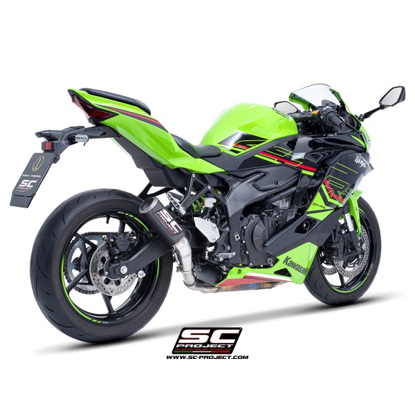 SC Project para KAWASAKI NINJA ZX-4R - RR (2024 - 2026) - Escape CR-T carbono