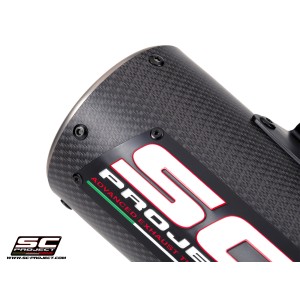 SC Project para KAWASAKI Z900 - Z900 A2 (2025 - 2026) - Escape CR-T M2 Ti-Carbon, fibra de carbono / titanio, con malla antipied