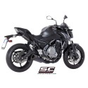SC Project para KAWASAKI Z650 (2017 - 2019) - Línea de escape completa 2-1 acero inoxidable, con escape SC1-R GT titanio negro m