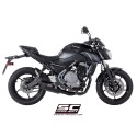 SC Project para KAWASAKI Z650 (2017 - 2019) - Línea de escape completa 2-1 acero inoxidable, con escape SC1-R GT titanio negro m
