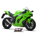 SC Project para KAWASAKI NINJA ZX-10R - RR (2021- 2024) - Escape CR-T titanio, con supresor de catalizador
