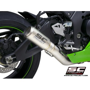 SC Project para KAWASAKI NINJA ZX-10R - RR (2021- 2024) - Escape CR-T titanio, con supresor de catalizador