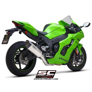 SC Project para KAWASAKI NINJA ZX-10R - RR (2021- 2024) - Escape SC1-R titanio, con supresor de catalizador