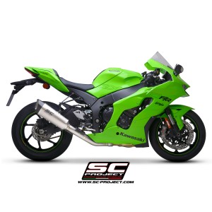 SC Project para KAWASAKI NINJA ZX-10R - RR (2021- 2024) - Escape SC1-R titanio, con supresor de catalizador