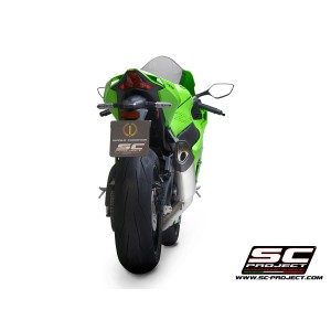 SC Project para KAWASAKI NINJA ZX-10R - RR (2021- 2024) - Escape SC1-R titanio, con supresor de catalizador