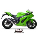 SC Project para KAWASAKI NINJA ZX-10R - RR (2021- 2024) - Escape SC1-R carbono, con supresor de catalizador