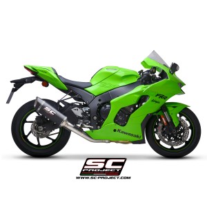 SC Project para KAWASAKI NINJA ZX-10R - RR (2021- 2024) - Escape SC1-R carbono, con supresor de catalizador