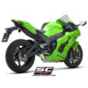 SC Project para KAWASAKI NINJA ZX-10R - RR (2021- 2024) - Escape S1 titanio, con supresor de catalizador