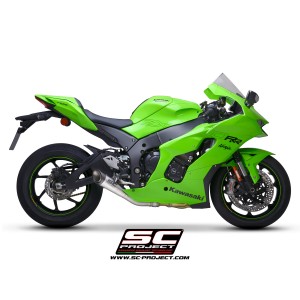 SC Project para KAWASAKI NINJA ZX-10R - RR (2021- 2024) - Escape S1 titanio, con supresor de catalizador