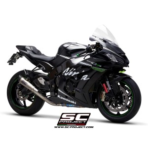 SC Project para KAWASAKI NINJA ZX-10R - RR (2016 - 2020) - Escape S1 titanio, con supresor de catalizador