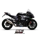 SC Project para KAWASAKI NINJA ZX-10R - RR (2016 - 2020) - Escape SC1-R titanio, con supresor de catalizador