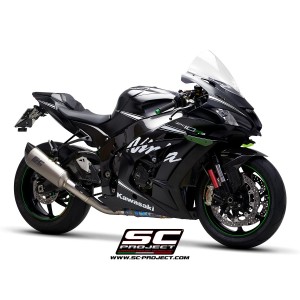 SC Project para KAWASAKI NINJA ZX-10R - RR (2016 - 2020) - Escape SC1-R titanio, con supresor de catalizador