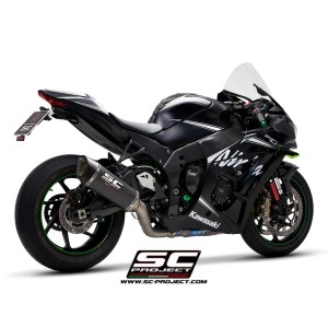 SC Project para KAWASAKI NINJA ZX-10R - RR (2016 - 2020) - Escape SC1-R carbono, con supresor de catalizador