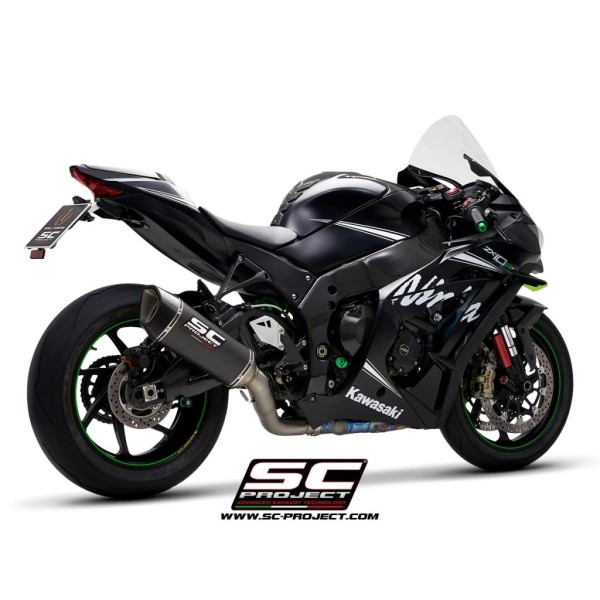 SC Project para KAWASAKI NINJA ZX-10R - RR (2016 - 2020) - Escape SC1-R carbono, con supresor de catalizador