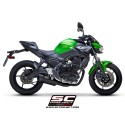 SC Project para KAWASAKI NINJA 650 (2020) - Línea de escape completa 2-1 acero inoxidable, con escape SC1-R GT titanio negro mat