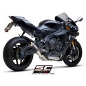 SC Project para YAMAHA YZF R1 Race (2026) - Escape GP70-R carbono, con supresor de catalizador