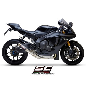 SC Project para YAMAHA YZF R1 Race (2026) - Escape GP70-R carbono, con supresor de catalizador