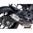 SC Project para YAMAHA YZF R1 (2020 - 2025) - R1M - Escape CR-T titanio, con malla antipiedras