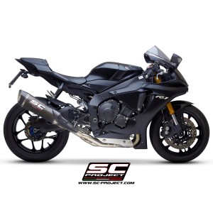 SC Project para YAMAHA YZF R1 (2020 - 2025) - R1M - Escape SC1-R carbono (350 mm), con supresor de catalizador
