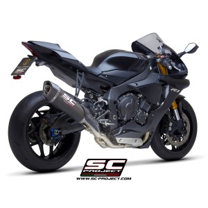 SC Project para YAMAHA YZF R1 (2020 - 2025) - R1M - Escape SC1-R carbono (350 mm), con supresor de catalizador