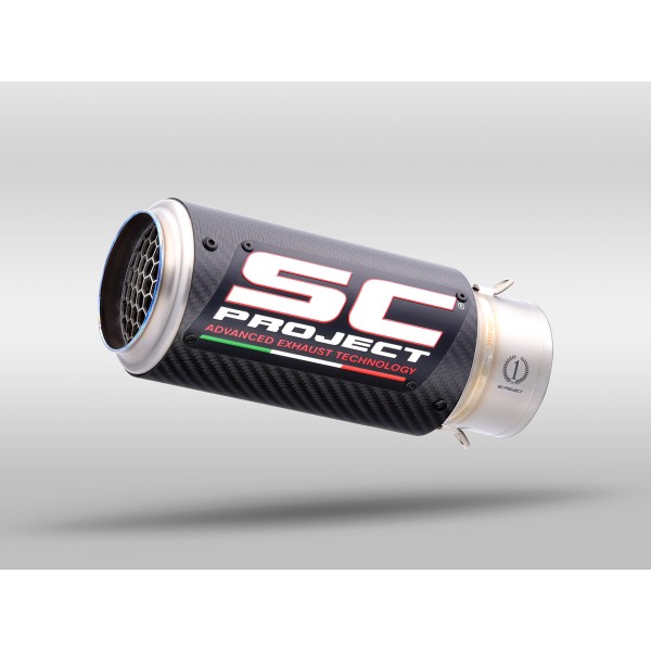 SC Project para YAMAHA YZF R1 (2020 - 2025) - R1M - Escape CR-T carbono, con malla antipiedras, supresor de catalizador