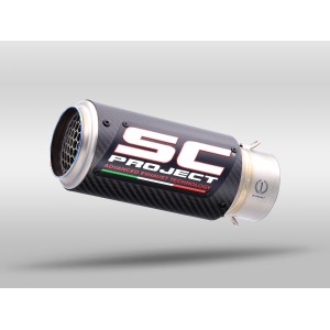 SC Project para YAMAHA YZF R1 (2017 - 2019) - R1M - Escape CR-T carbono, con malla antipiedras