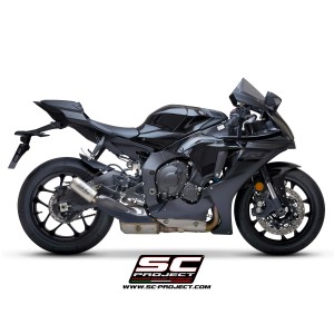 SC Project para YAMAHA YZF R1 (2017 - 2019) - R1M - Escape CR-T carbono, con malla antipiedras