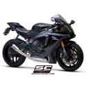 SC Project para YAMAHA YZF R1 (2017 - 2019) - R1M - Escape CR-T titanio, con malla antipiedras, con supresor de catalizador