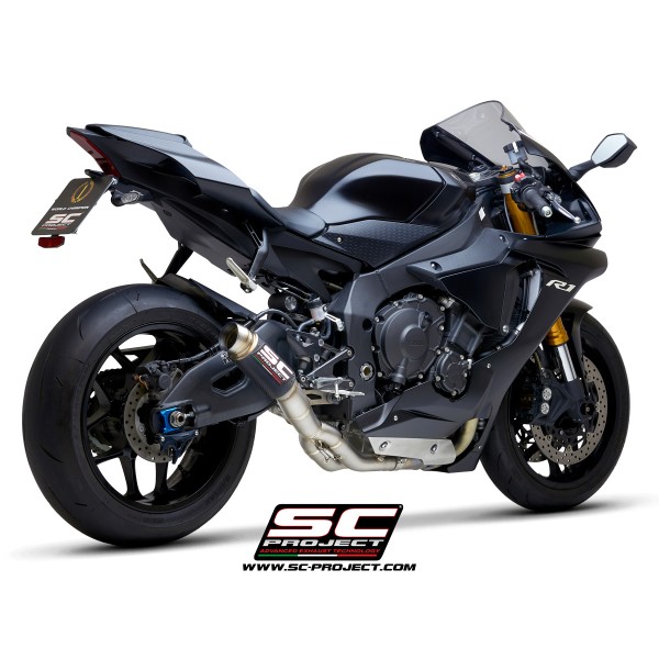 SC Project para YAMAHA YZF R1 (2017 - 2019) - R1M - Escape GP70-R carbono, con supresor de catalizador
