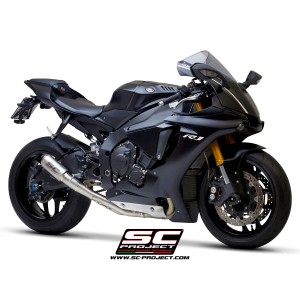 SC Project para YAMAHA YZF R1 (2015 - 2016) - R1M - Escape CR-T titanio, con malla antipiedras, con supresor de catalizador