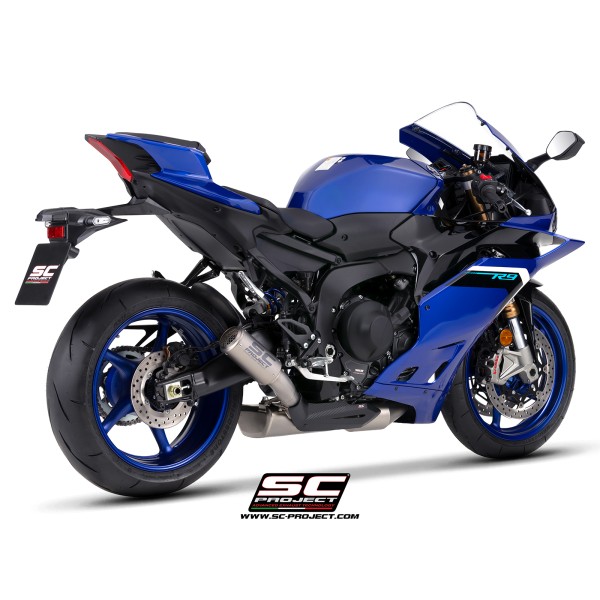 SC Project para YAMAHA YZF R9 (2025 - 2026) - Línea de escape completa 3-1 acero inoxidable, con escape CR-T titanio , con malla