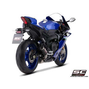SC Project para YAMAHA YZF R9 (2025 - 2026) - Línea de escape completa 3-1 acero inoxidable, con escape CR-T carbono , con malla