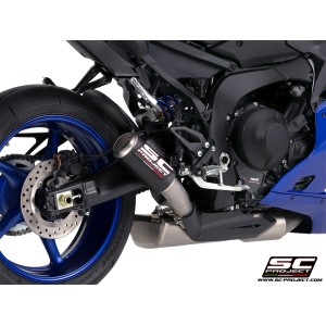 SC Project para YAMAHA YZF R9 (2025 - 2026) - Línea de escape completa 3-1 acero inoxidable, con escape CR-T carbono , con malla
