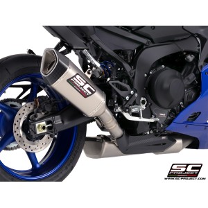 SC Project para YAMAHA YZF R9 (2025 - 2026) - Línea de escape completa 3-1 acero inoxidable, con escape SC1-R titanio