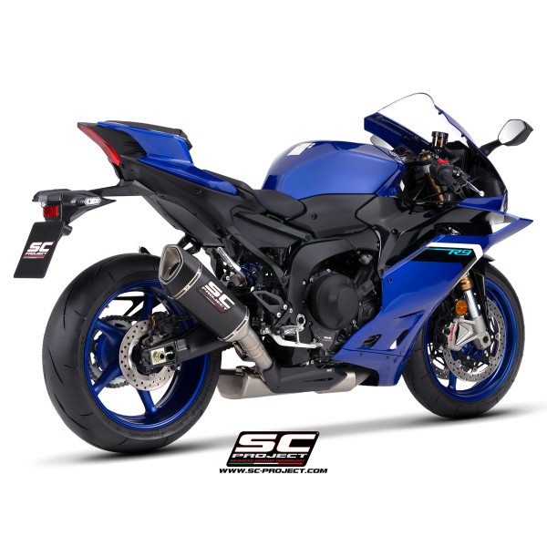 SC Project para YAMAHA YZF R9 (2025 - 2026) - Línea de escape completa 3-1 acero inoxidable, con escape SC1-R carbono