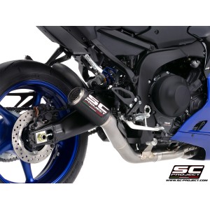 SC Project para YAMAHA YZF R9 (2025 - 2026) - Línea de escape completa 3-1 titanio, con escape CR-T carbono, con malla antipiedr