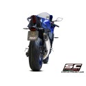 SC Project para YAMAHA YZF R7 (2021 - 2025) - Línea de escape completa 2-1 acero inoxidable, con escape SC1-S titanio
