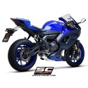 SC Project para YAMAHA YZF R7 (2021 - 2025) - Línea de escape completa 2-1 acero inoxidable, con escape S1 acero inoxidable