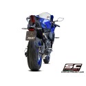 SC Project para YAMAHA YZF R7 (2021 - 2025) - Línea de escape completa 2-1 acero inoxidable, con escape S1 acero inoxidable