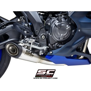 SC Project para YAMAHA YZF R7 (2021 - 2025) - Línea de escape completa 2-1 acero inoxidable, con escape S1 acero inoxidable