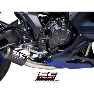 SC Project para YAMAHA YZF R7 (2021 - 2025) - Línea de escape completa 2-1 acero inoxidable, con escape CR-T carbono