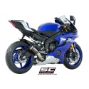 SC Project para YAMAHA YZF R6 Race (2021 - 2026) - Escape CR-T carbono, posición alta