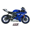 SC Project para YAMAHA YZF R6 Race (2021 - 2026) - Escape CR-T carbono, posición baja