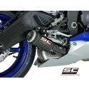 SC Project para YAMAHA YZF R6 Race (2021 - 2026) - Escape CR-T carbono, posición baja