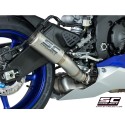 SC Project para YAMAHA YZF R6 (2017 - 2020) - Escape CR-T titanio, posición alta