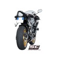 SC Project para YAMAHA YZF R6 (2006 - 2016) - Escape CR-T carbono, posición baja