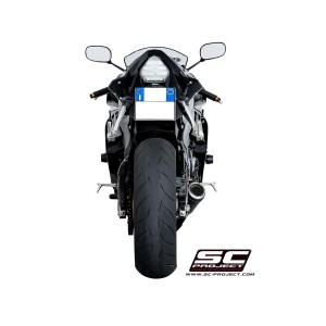 SC Project para YAMAHA YZF R6 (2006 - 2016) - Escape CR-T carbono, posición baja