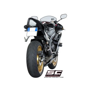 SC Project para YAMAHA YZF R6 (2006 - 2016) - Escape CR-T carbono, posición alta